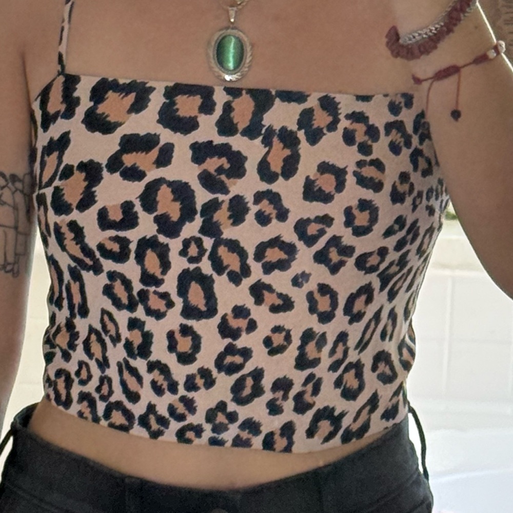 Victoria's Secret Leopard Print Crop Top